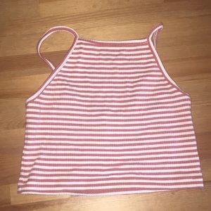 Striped crop top